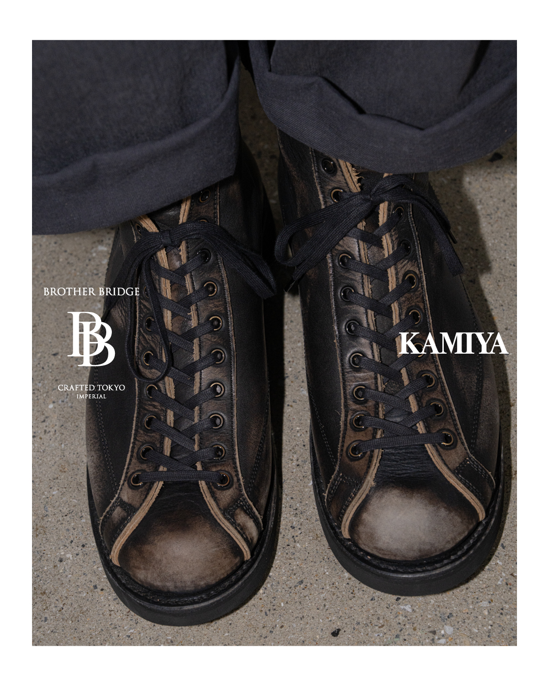 BROTHER BRIDGE × KAMIYA コラボレーションブーツを発売