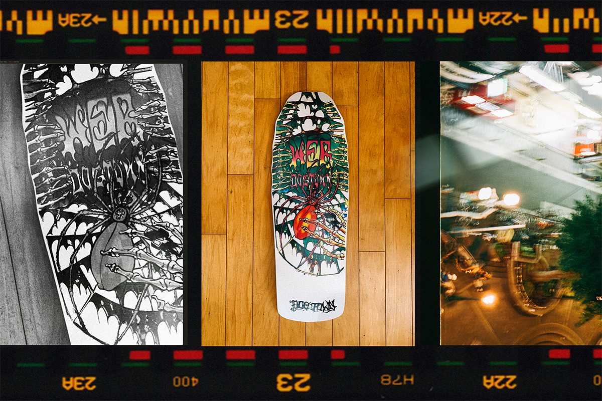 The skateboard decks made by DOGTOWN