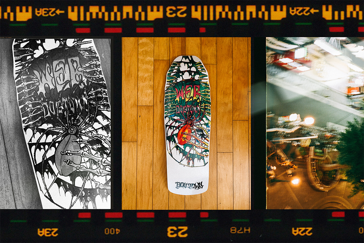 The skateboard decks made by DOGTOWN