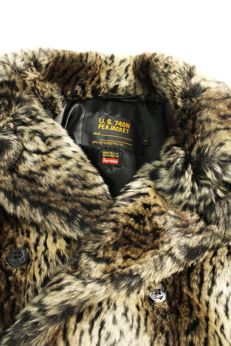 supreme leopard fur coat