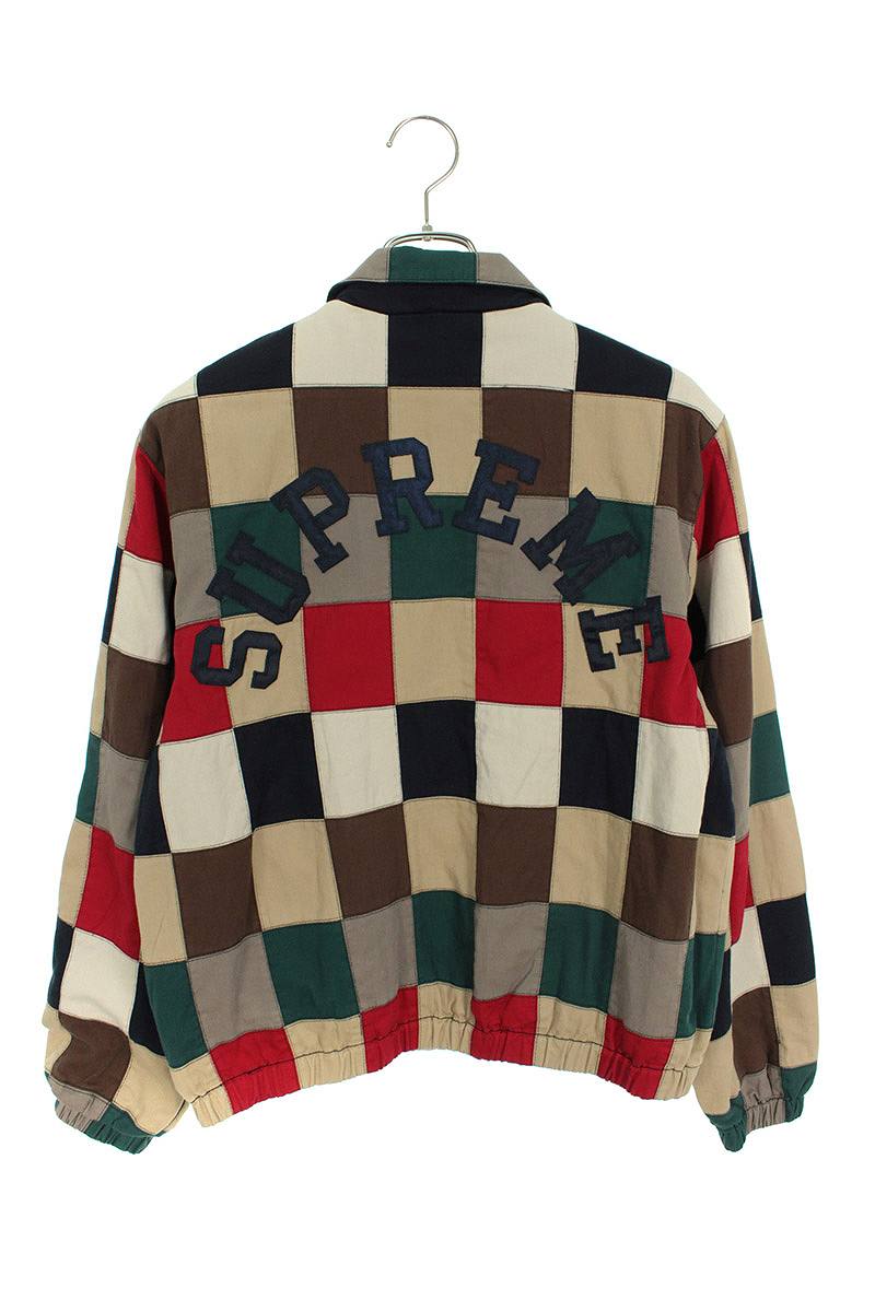 supreme patchwork harrington jacket