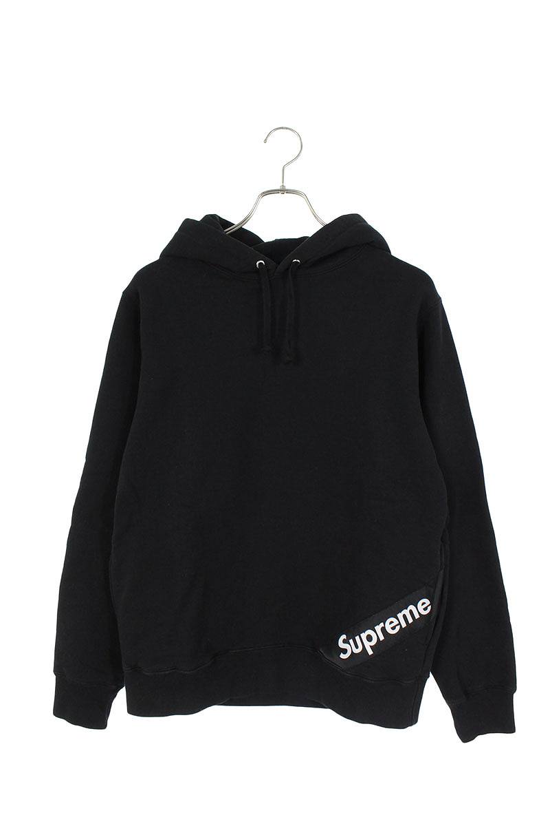 corner label hooded sweatshirt